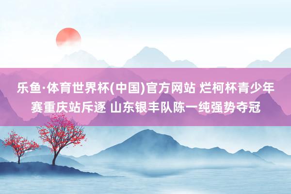乐鱼·体育世界杯(中国)官方网站 烂柯杯青少年赛重庆站斥逐 山东银丰队陈一纯强势夺冠