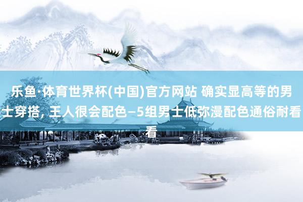 乐鱼·体育世界杯(中国)官方网站 确实显高等的男士穿搭, 王人很会配色—5组男士低弥漫配色通俗耐看